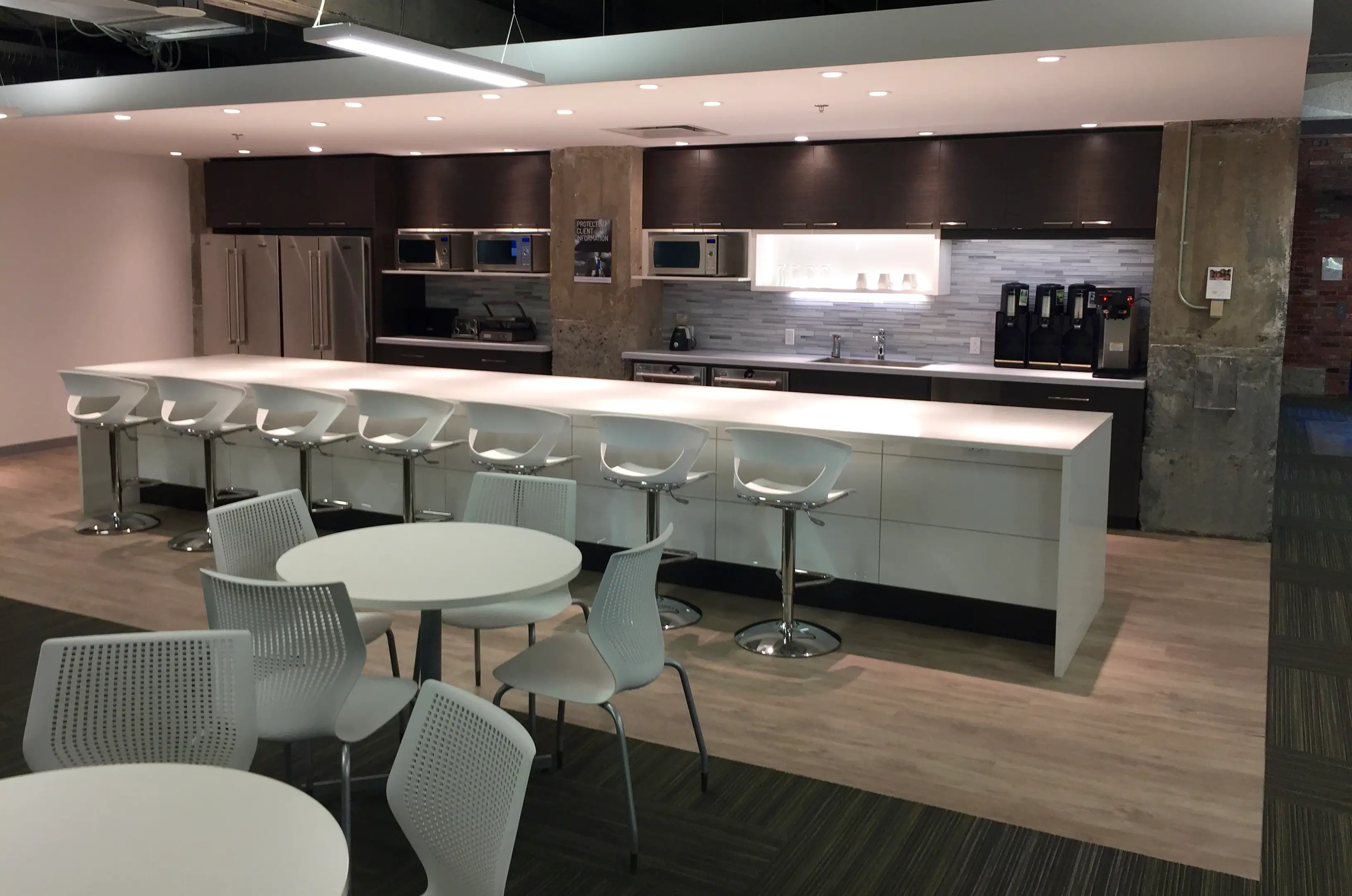 Pilkington — Cafe tables and bar