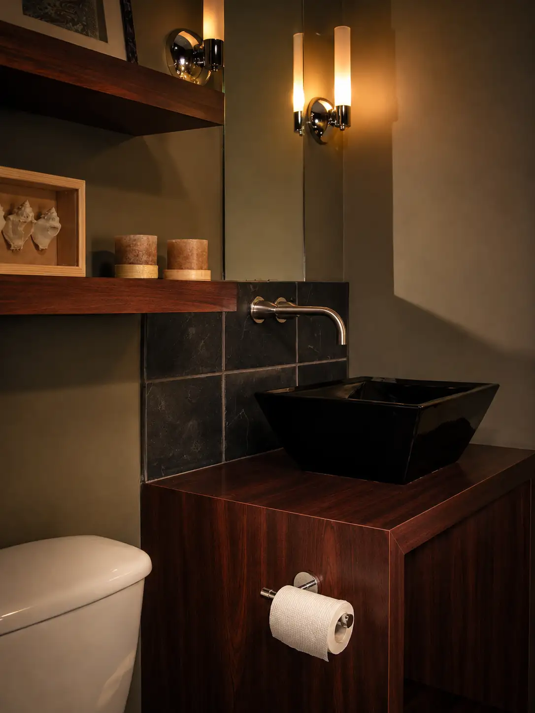 Garrison Square — Powder room